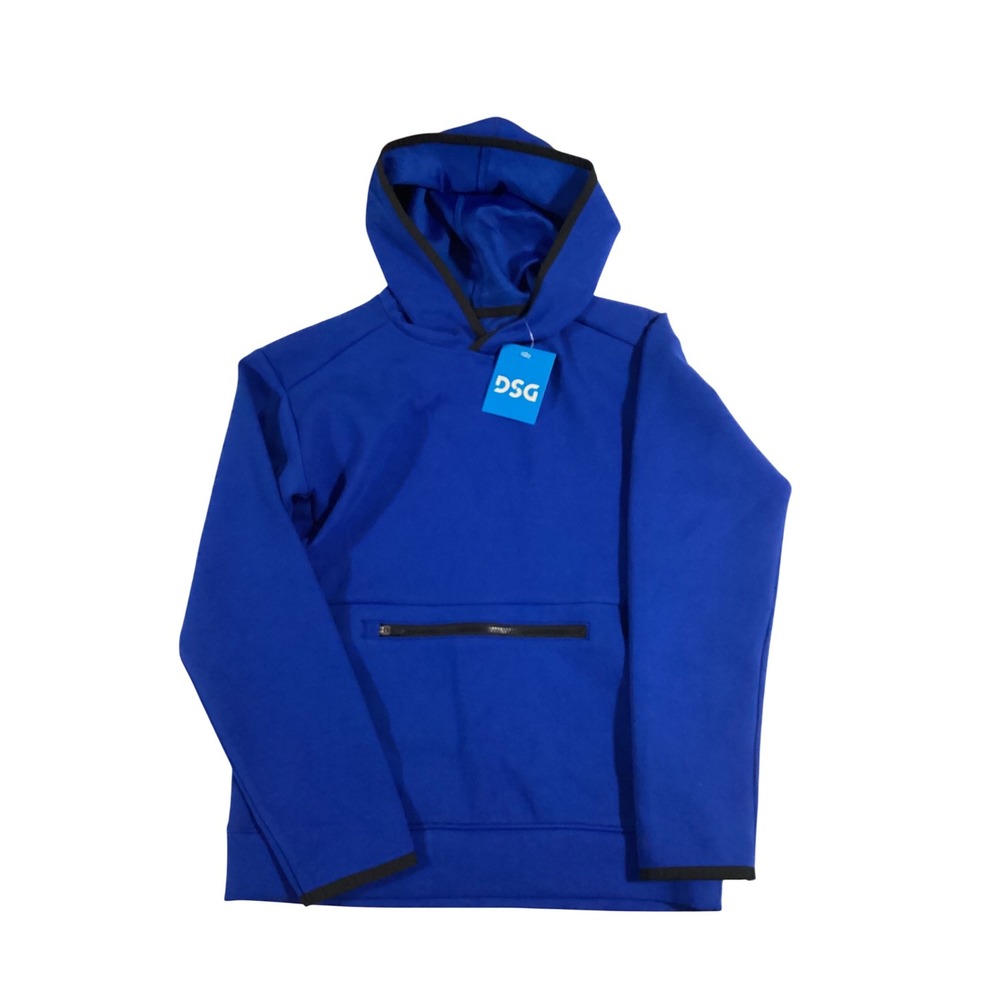 DSG Boys' Pullover Hoodie Royal Blue Sport Fleece w/ Zipper Pocket